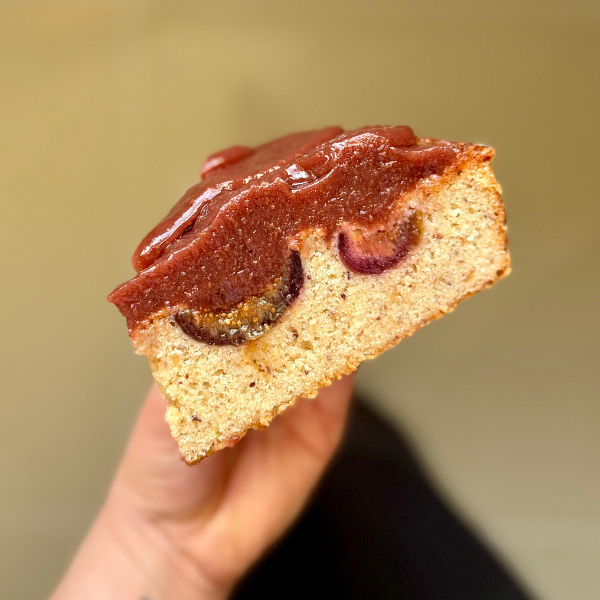 Le Financier aux fruits de saison : Figue/Noisette